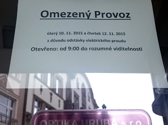 obchod elektřina hrubá optika