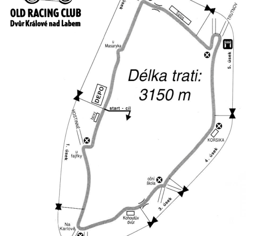 Královédvorský okruh - mapa